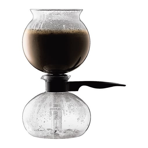 Vacuum pot Bodum Pebo designově vychází z kávovaru Silex