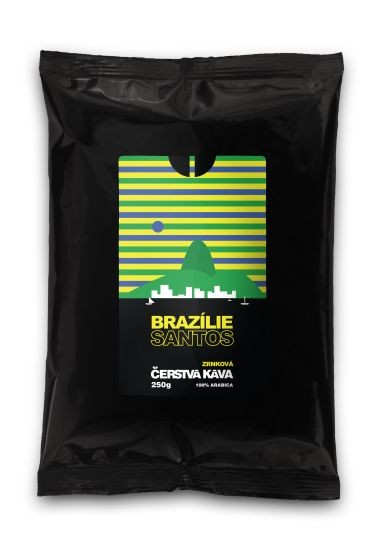 Káva Brazílie Santos, zrnková