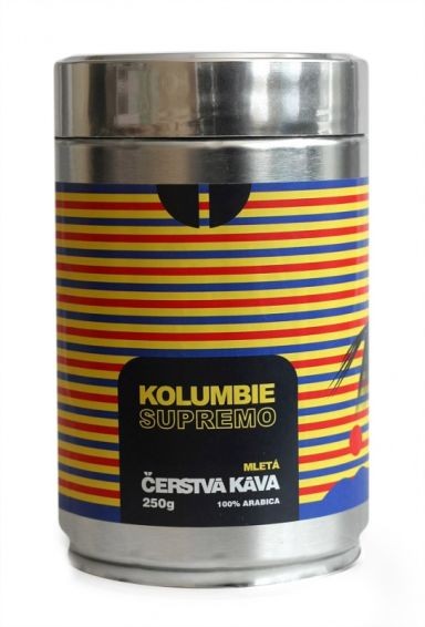 Káva Kolumbie Supremo, mletá