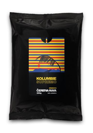 Káva Kolumbie Supremo, zrnková