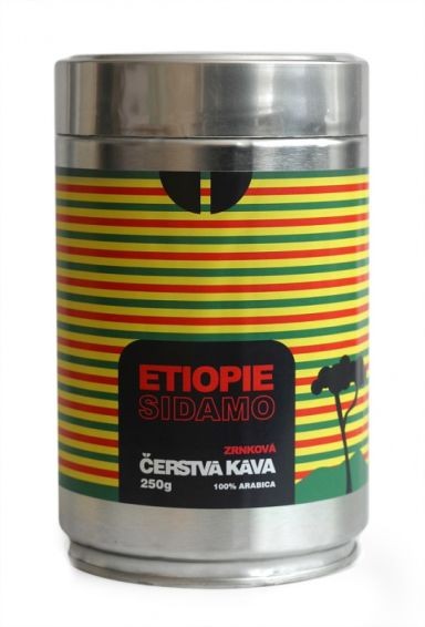 Káva Etiopie Sidamo, zrnková